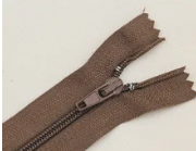 30CM BROWN #3 closed end nylon zip