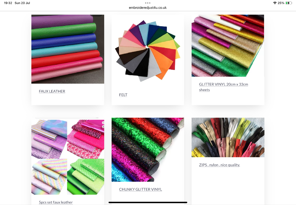<!-- 006 --> FELT, PU LEATHER, VINYLS, Zips
