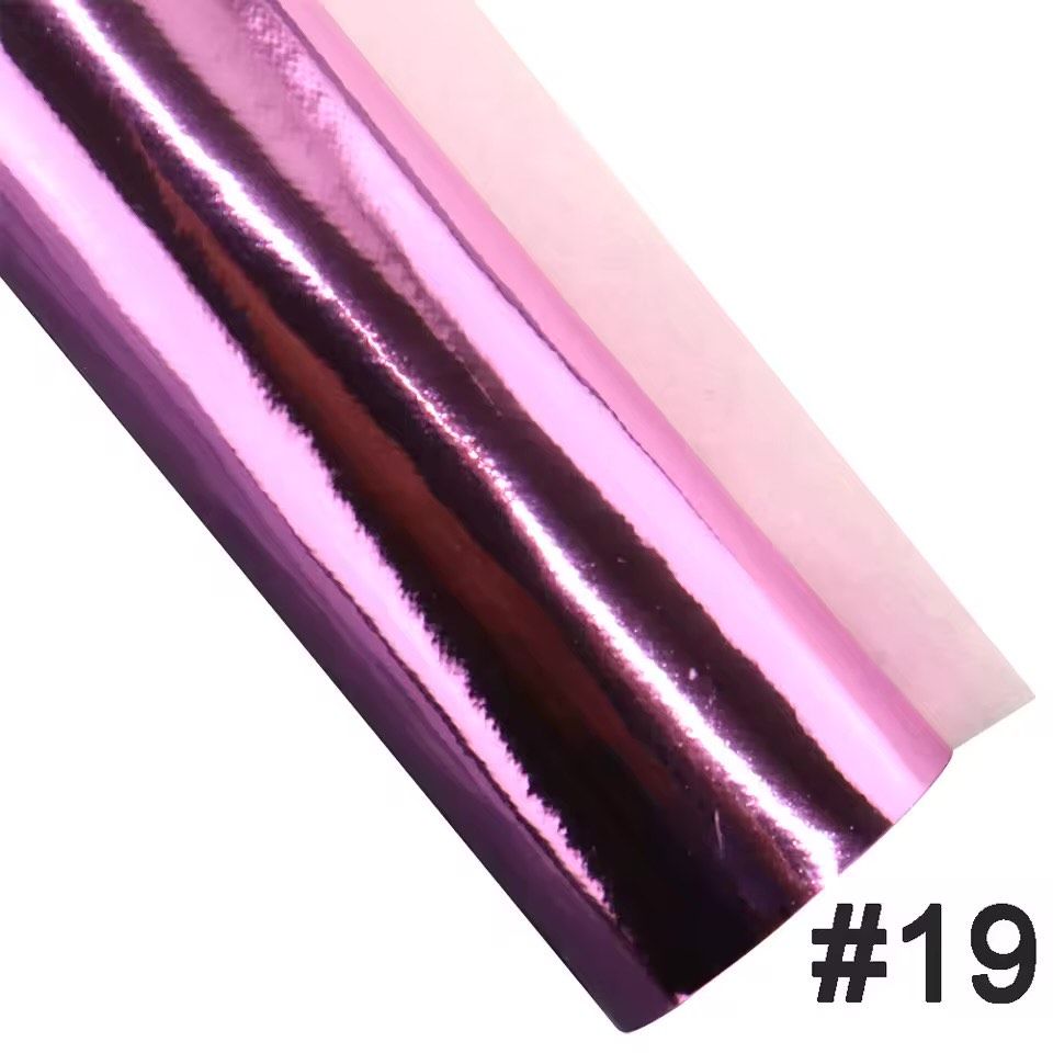  #19 LIGHT ROSE 30CM X 22CM high gloss faux PU Leather
