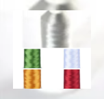  5 huge 5000m Simthread trilobal polyester Christmas colours SPECIAL PRICE