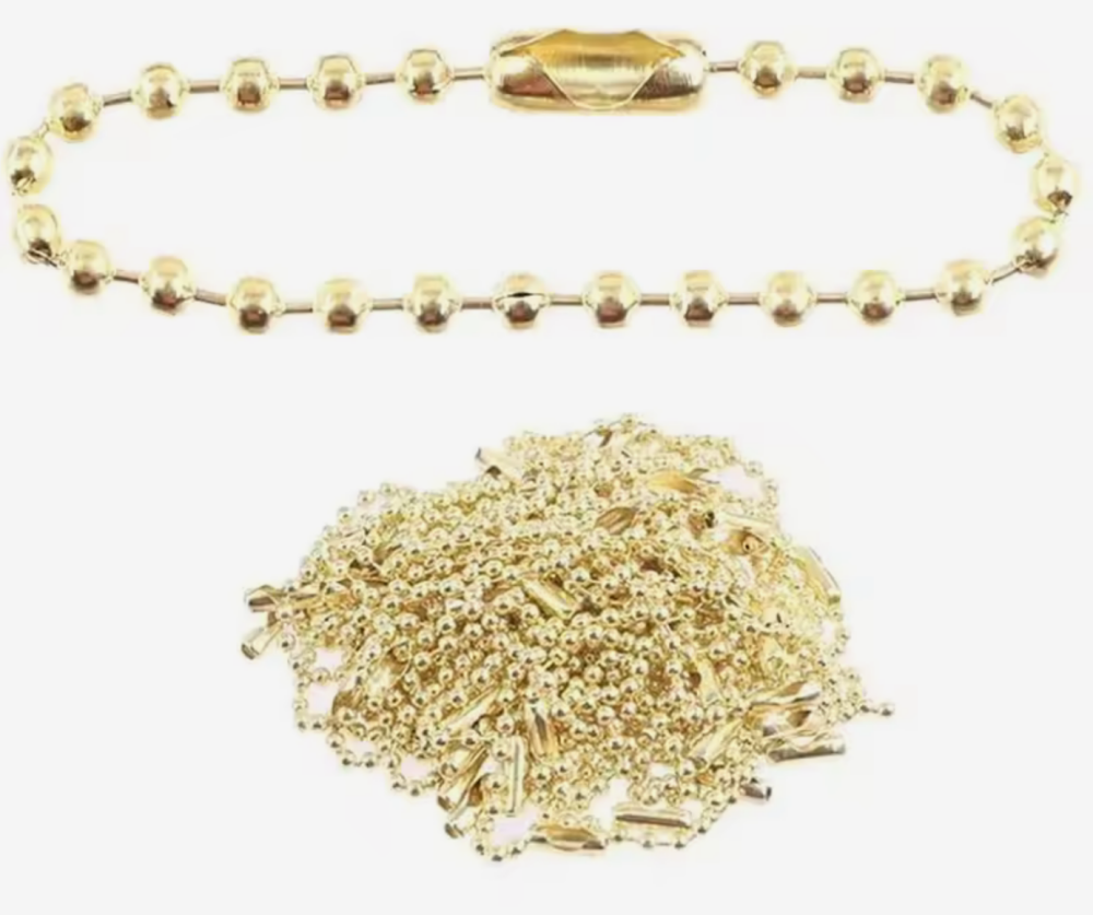  Chains for your hanging embroideries packs of 20  chains GOLD COLOUR