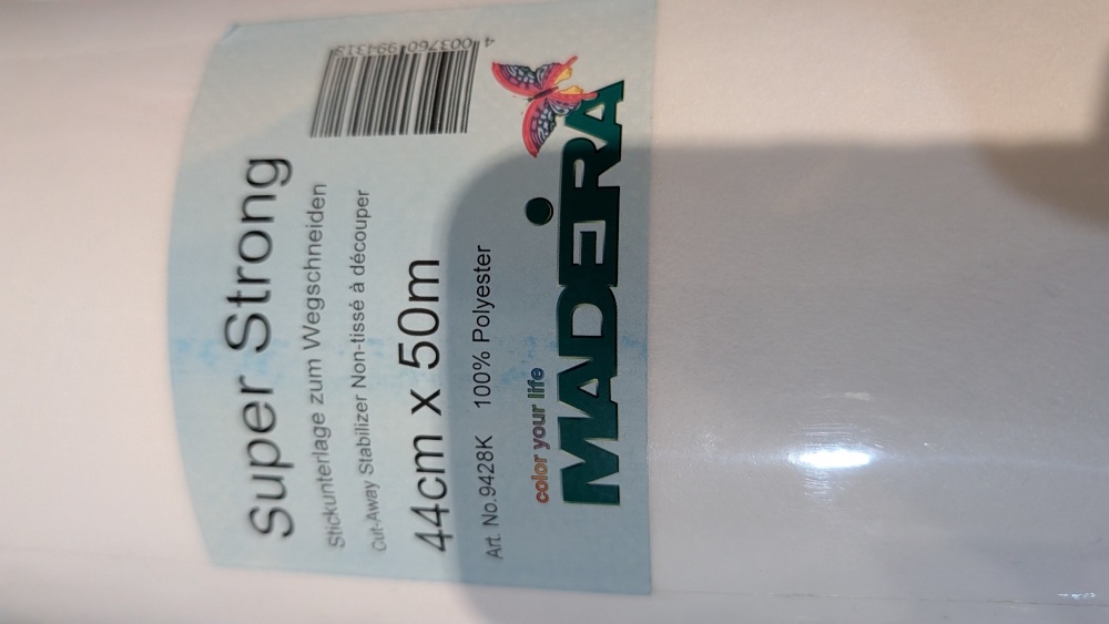 50m Madeira SUPER STRONG  cutaway  , 44cm wide for all hoop sizes BARGAIN