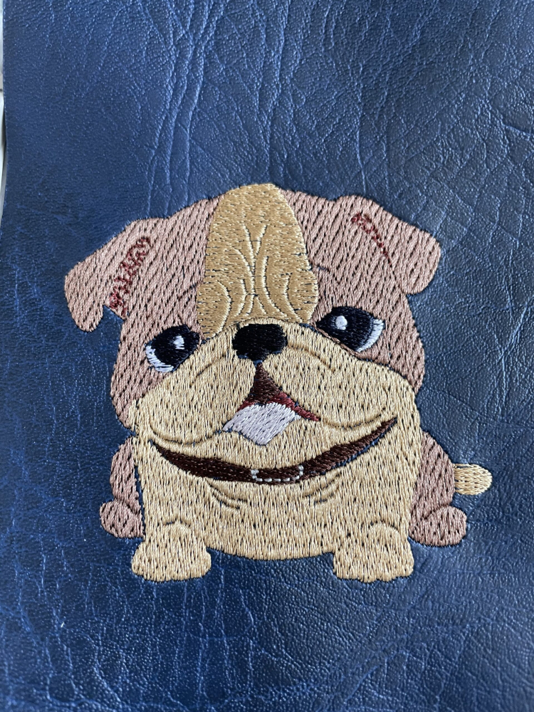 In The Hoop Bulldog Digital Download Machine Embroidery Design File 4x4 Hoop