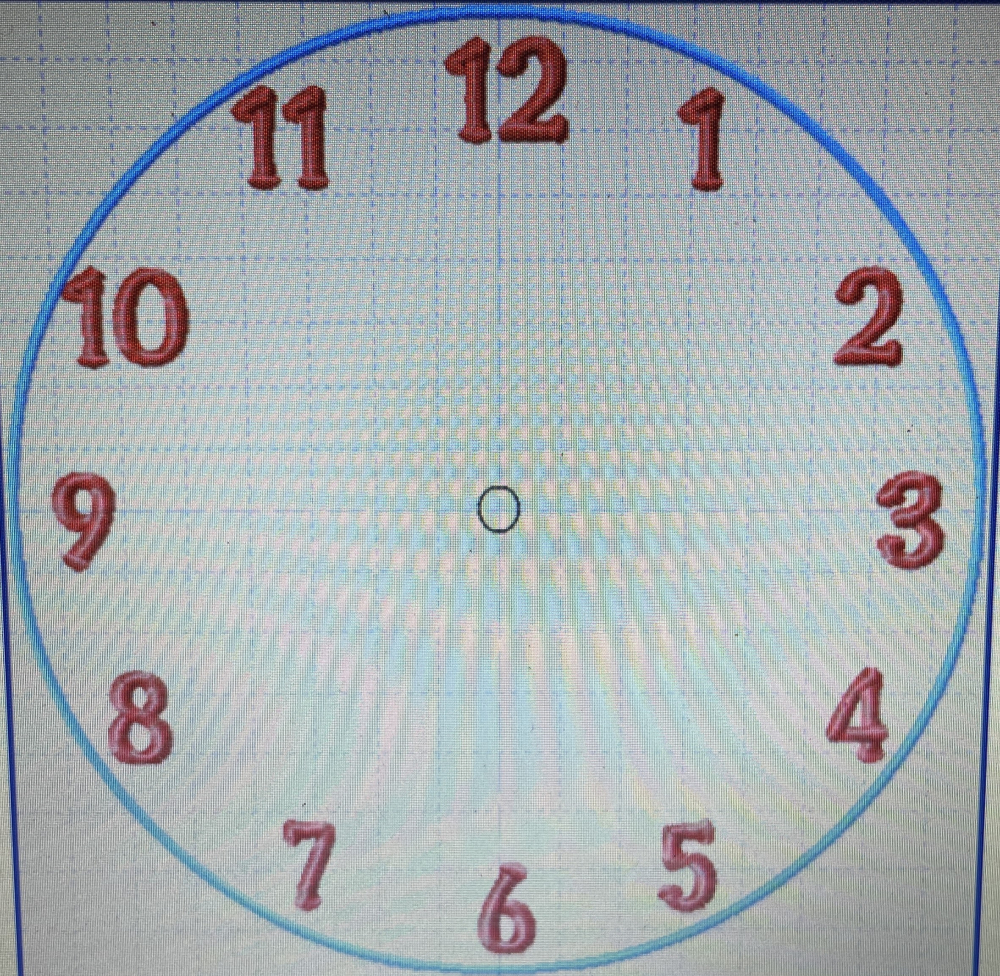 In The Hoop Plain Clock Face Digital Download Machine Embroidery Design File 8&times;8 or 12&times;8 Hoop