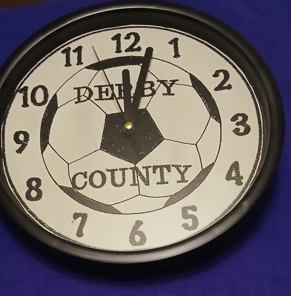 In The Hoop Football Clock Face Digital Download Machine Embroidery Design File 8&times;8 or 12&times;8 Hoop