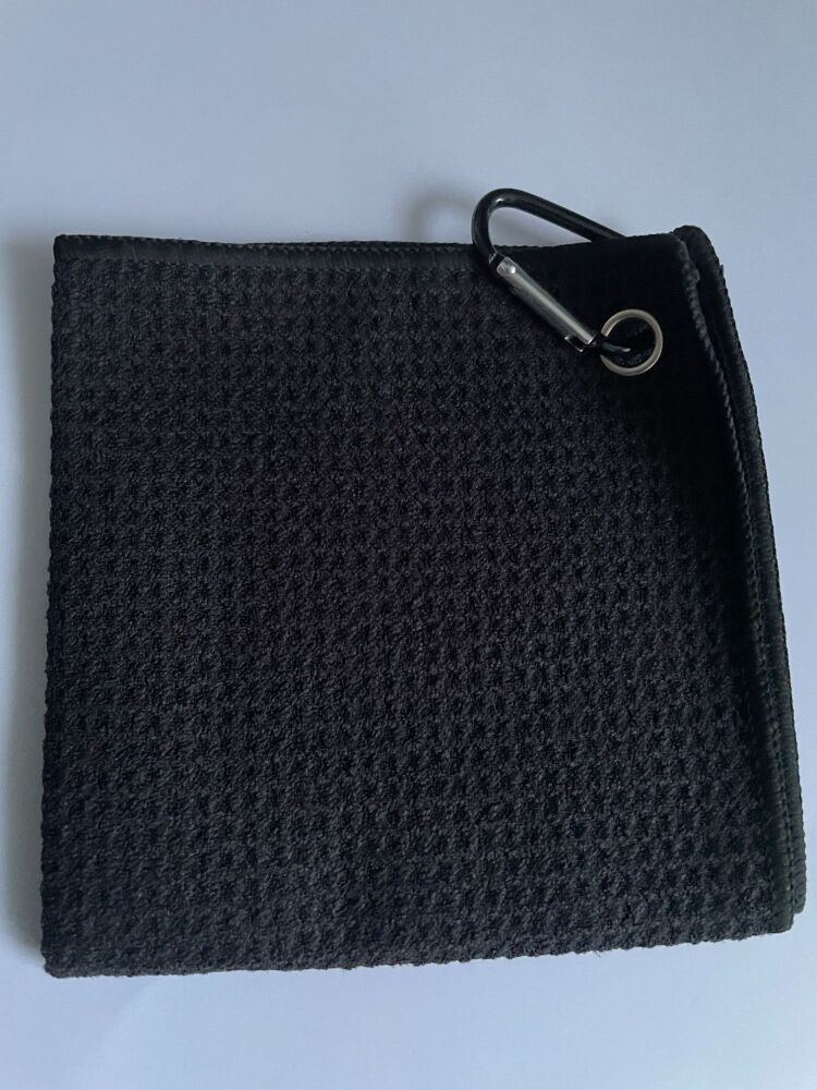 SINGLE GOLF TOWEL BLACK 001