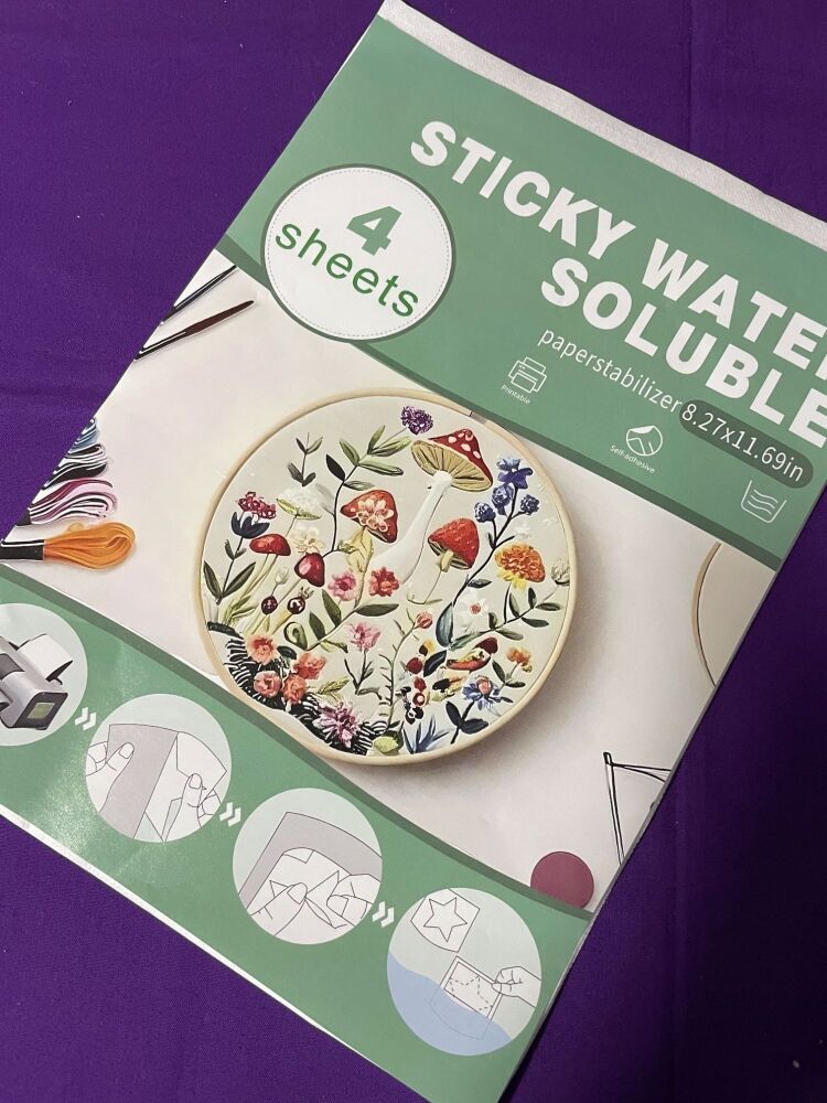 A4 Dissolvable Water-Soluble Non-Woven Fabric 4pk