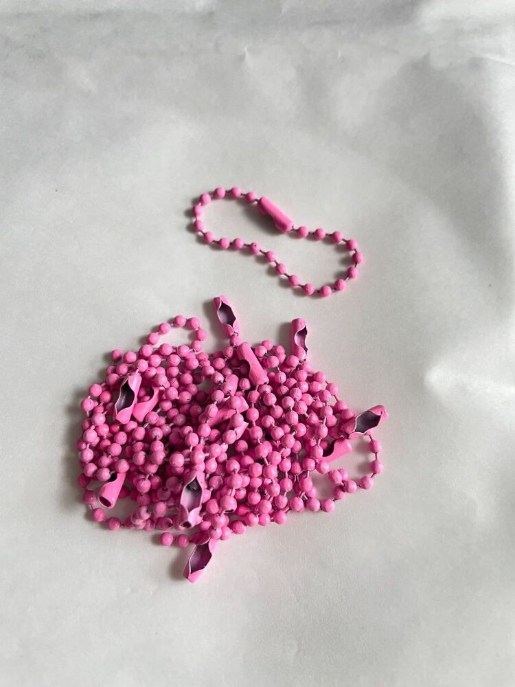 Chains for your hanging embroideries packs of 20 chains PINK COLOUR