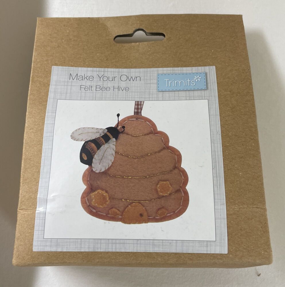 Make your own felt bee hive hanging decoration