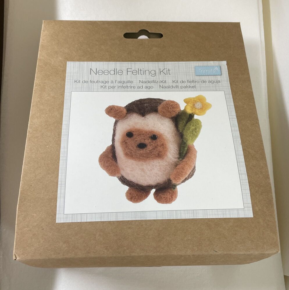 Make your own hedgehog needle felt decoration