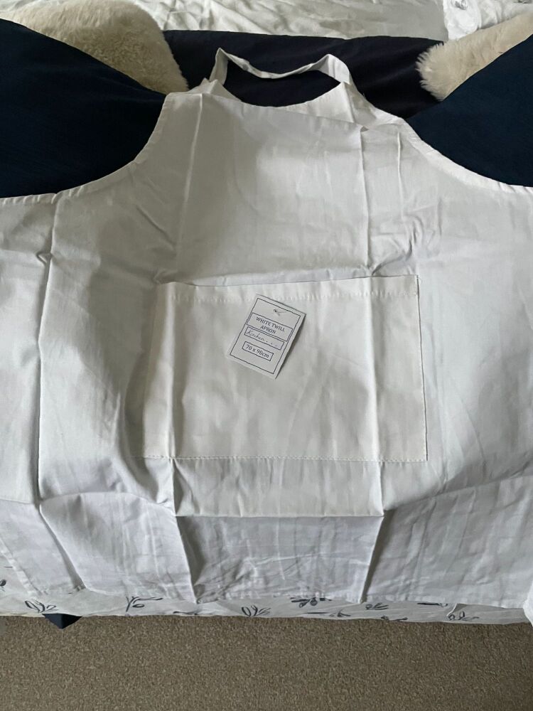 New Product Adult White Twill Apron 70x90cm