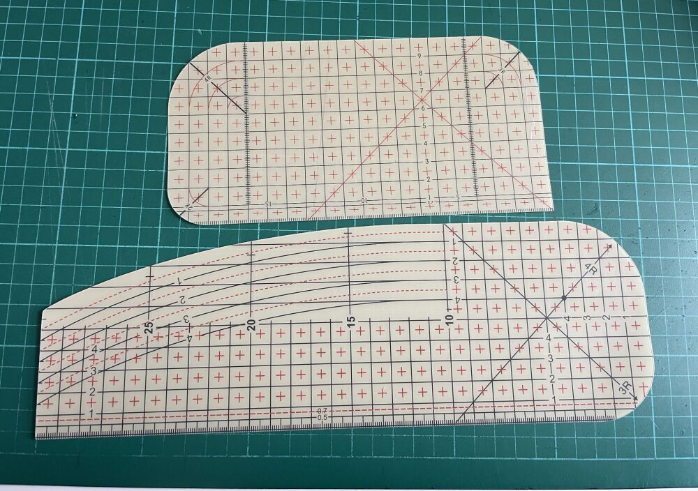 2 Pack Heat Resistant Ruler, High Temperature Ironing Ruler,