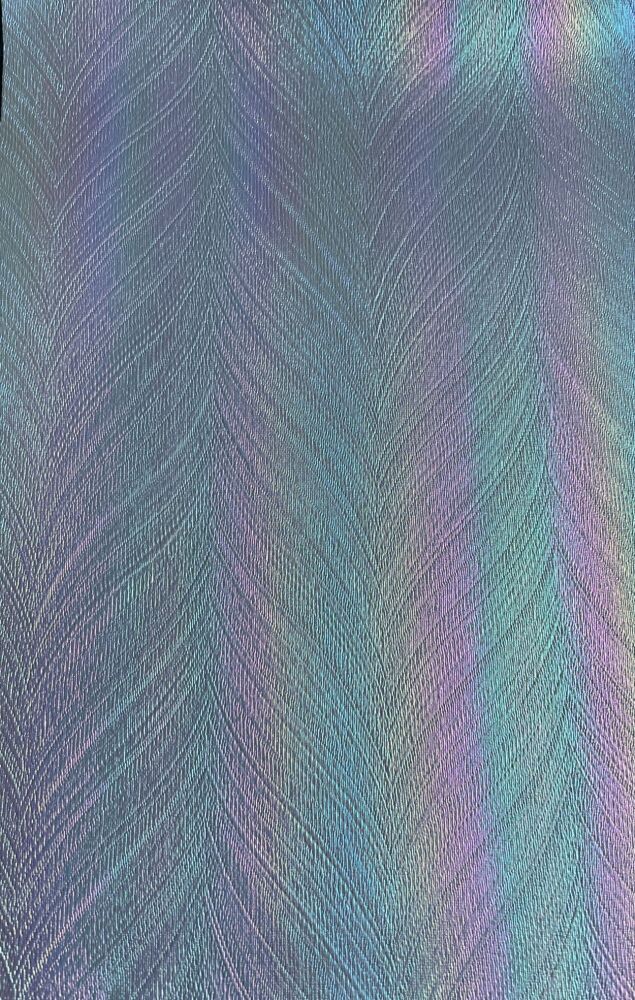 Blue Irridescent Faux Leather/Vinyl A4 Size