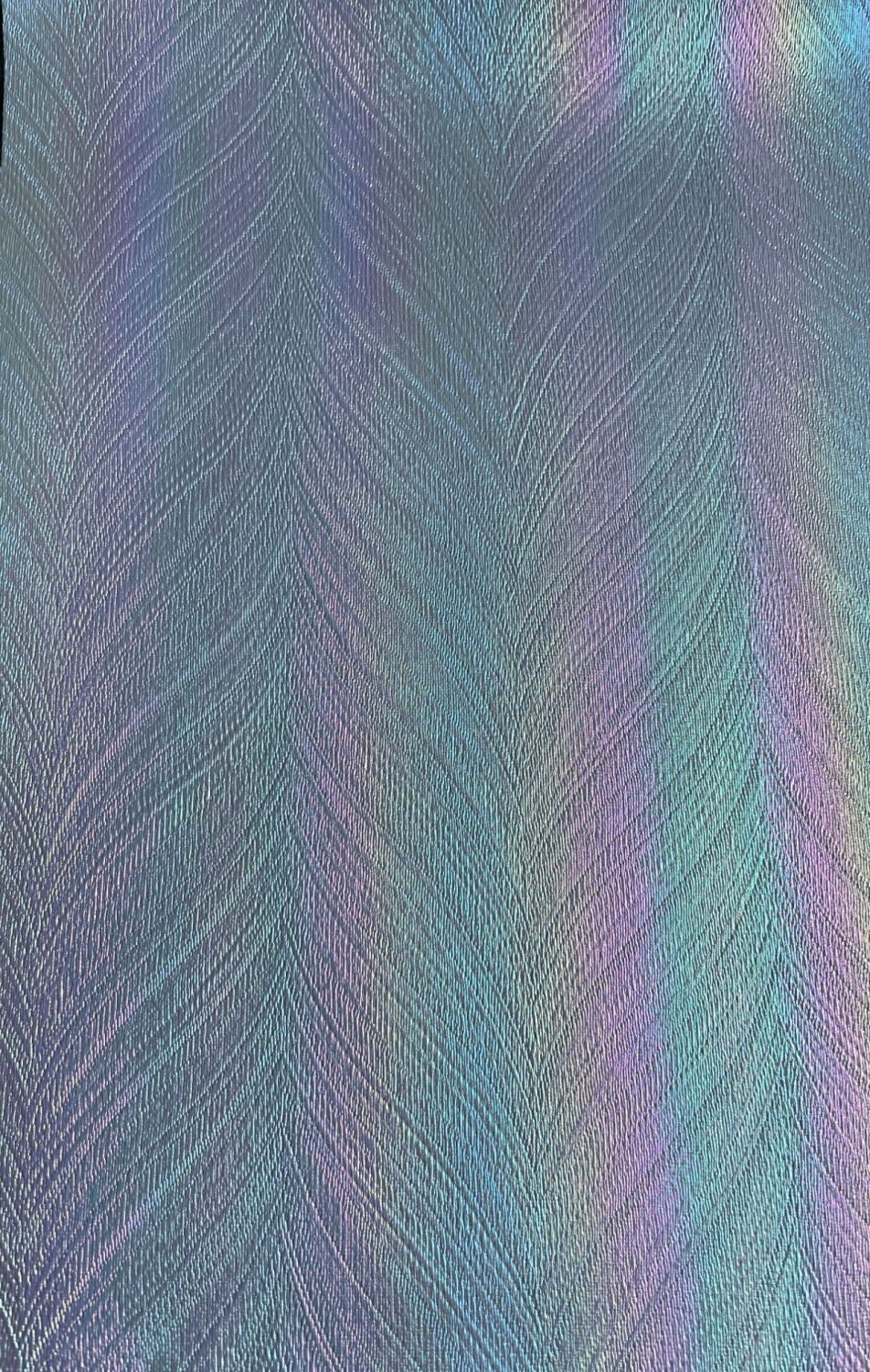 Blue Irridescent Faux Leather/Vinyl A4 Size