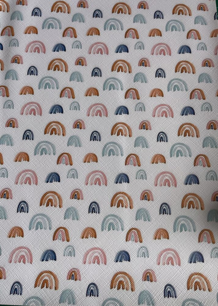 Rainbows Faux Leather/Vinyl A4 Size