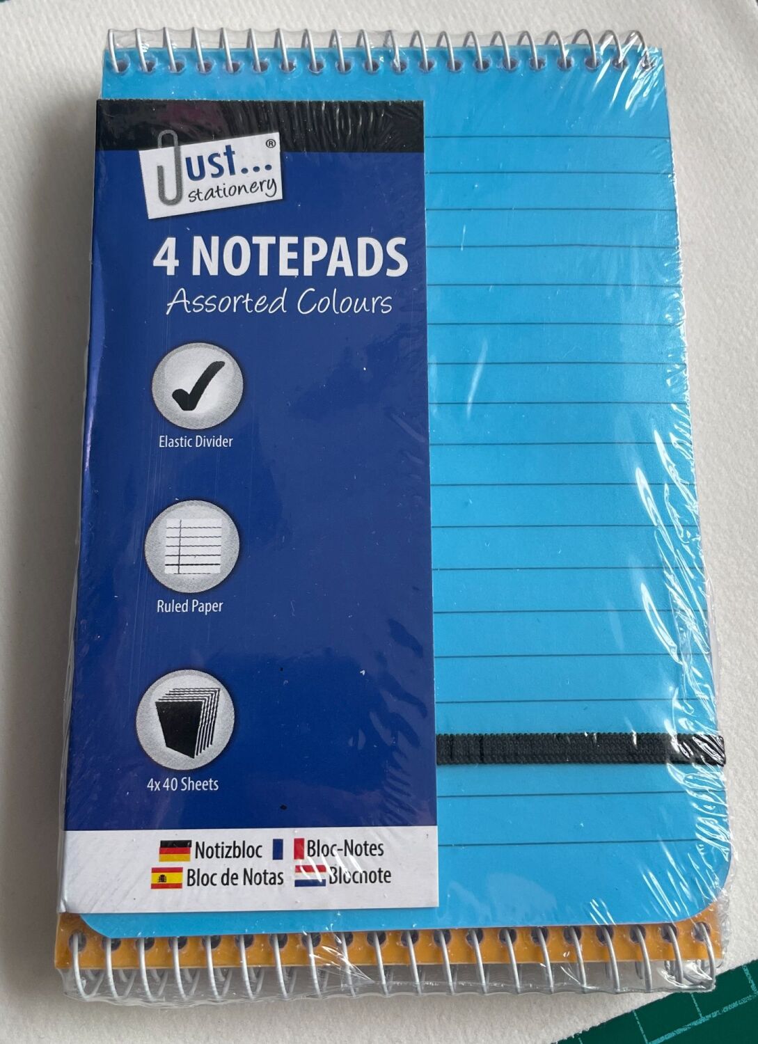 Pack of 4 Spiral Note pads 15cm x 10cm
