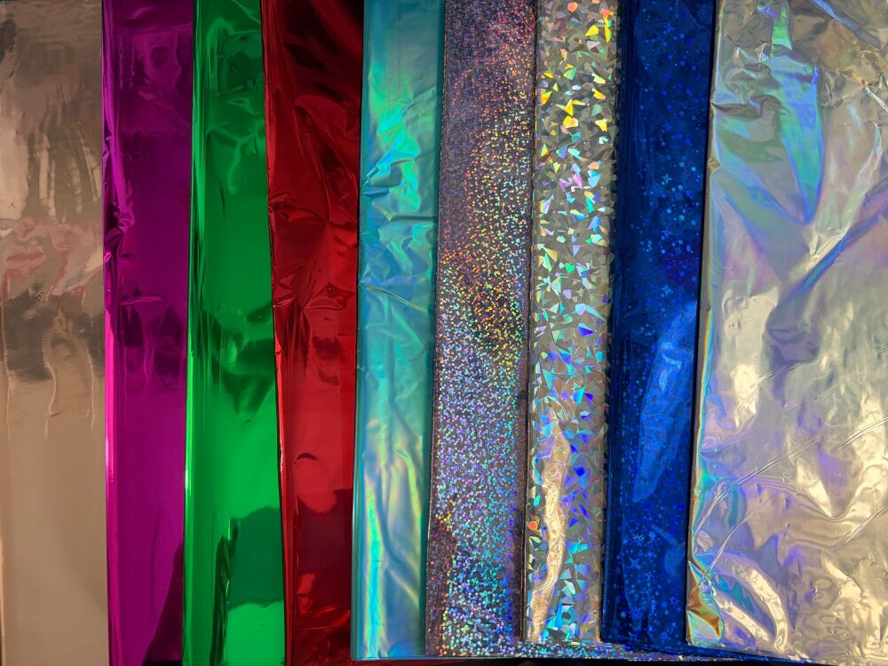 New Product 36pk A4 Metallic/Iridescent Foils 4 of each colour