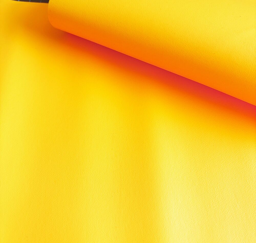  FAUX LEATHER , beautifully soft, great for sewing and embroidery 015 yellow