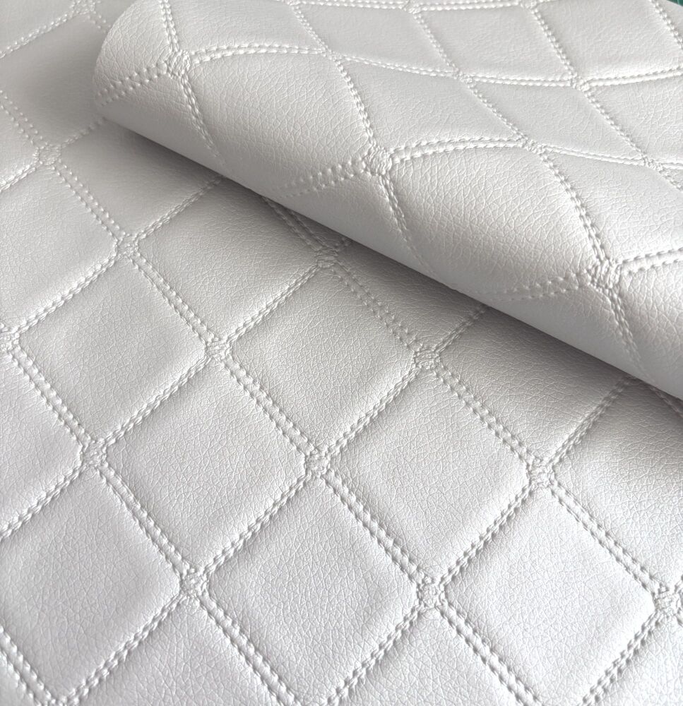  FAUX LEATHER , beautifully soft, great for sewing and embroidery 021 grey diamond