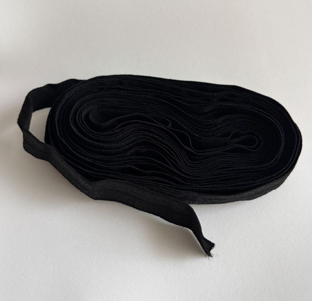 New Product Black Fold Over Elastic 5m