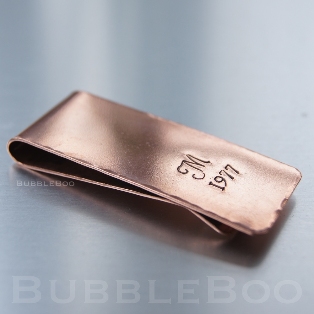Personalised Copper Money Clip - Gift Boxed
