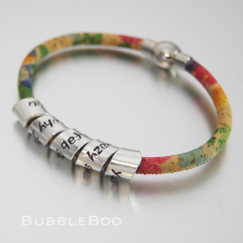 Flowers Secret Message Vegan Bracelet