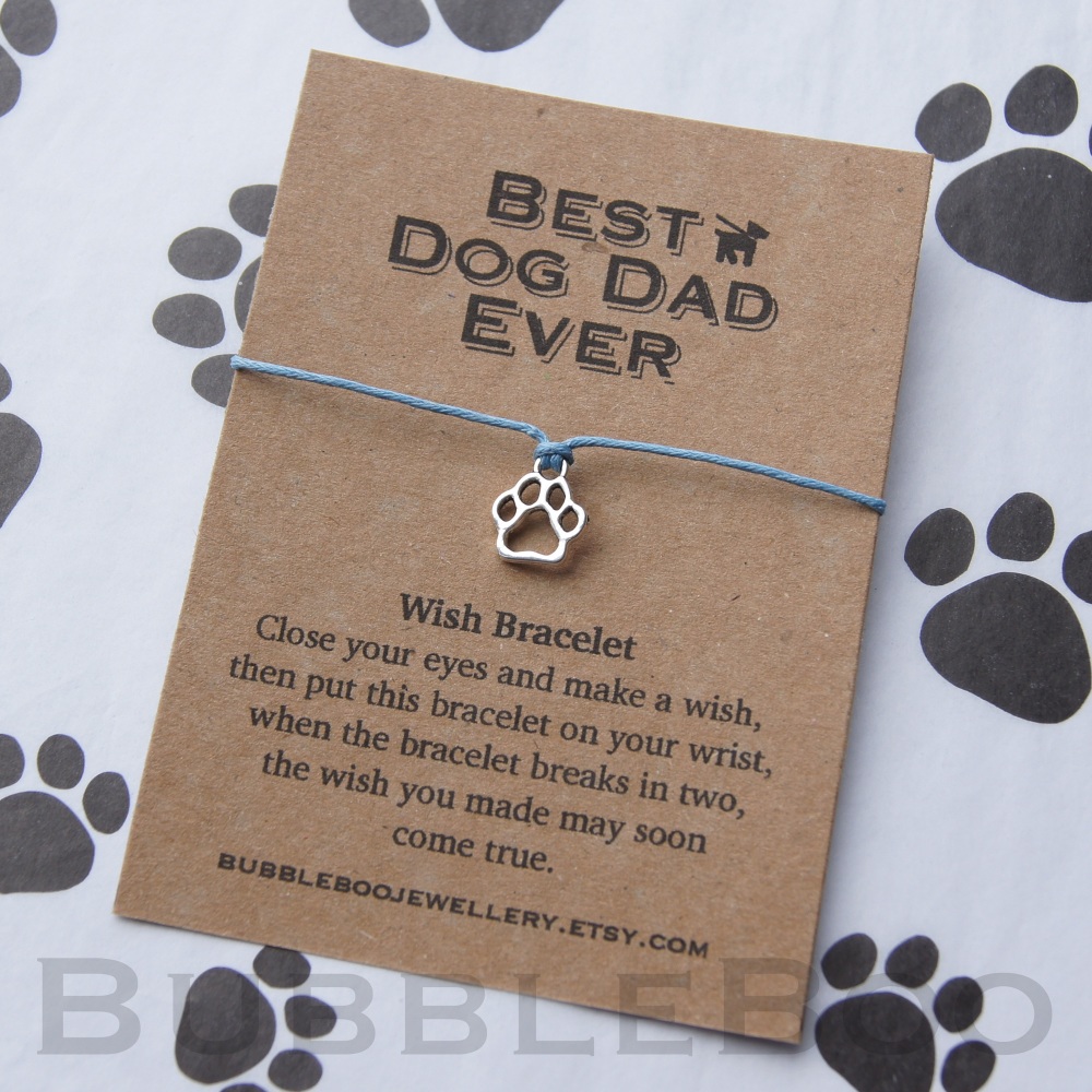 Best Dog Dad Ever Wish Bracelet
