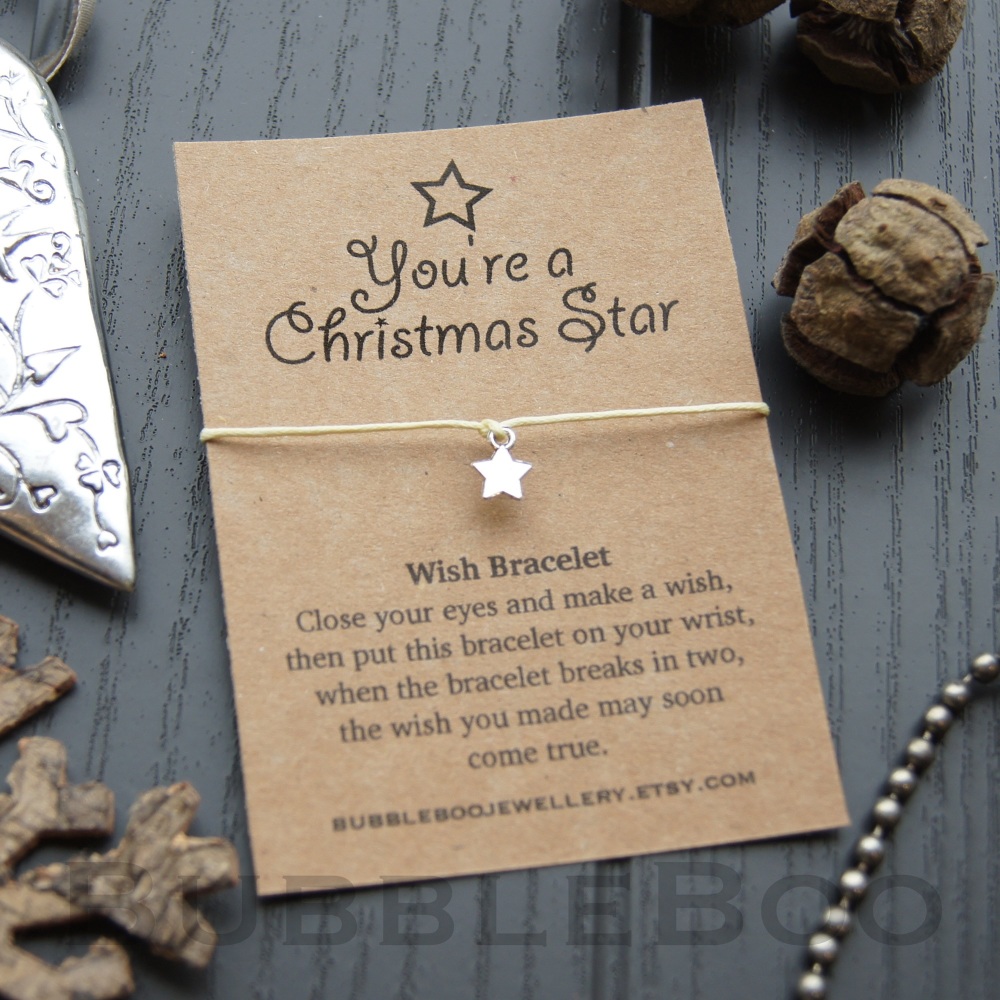 You're A Christmas Star Wish Bracelet 