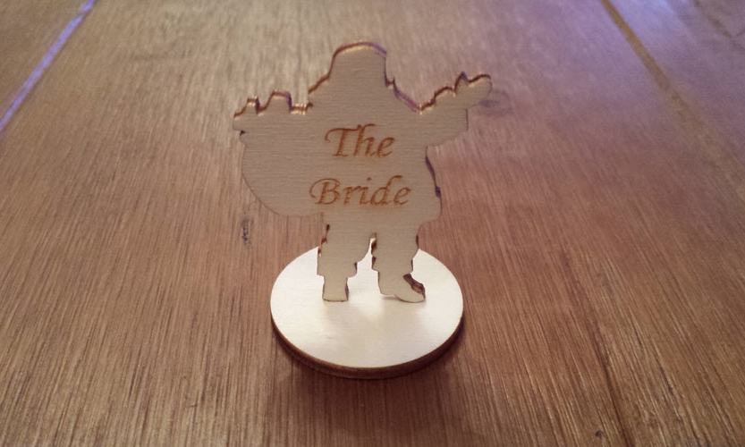 Wooden Santa Table Name Plaques