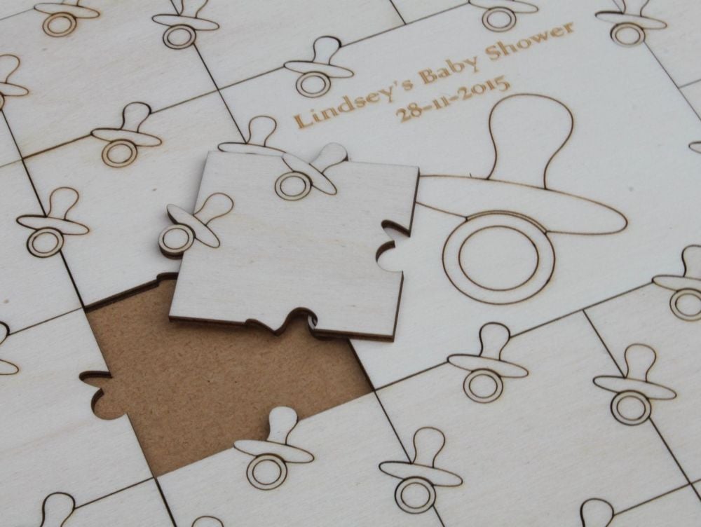 Baby Shower Guest Book Jigsaw Puzzle (Dummy) .