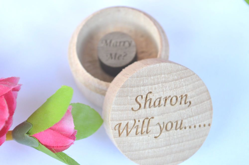 Personalised Will You Marry Me? Ring Box