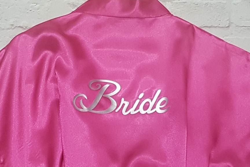 Rose Pink Bride Wedding Robe
