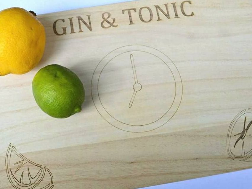 Gin & Tonic Time Chopping Board