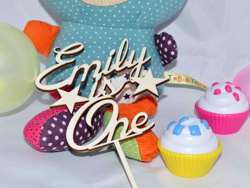 Personalised 1st Birthday Cake Topper