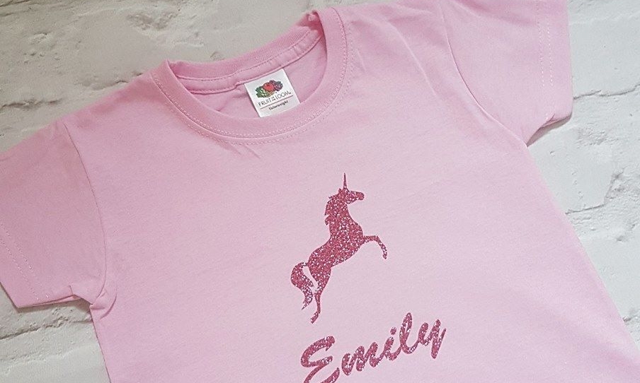 Personalised Unicorn T-shirt Top