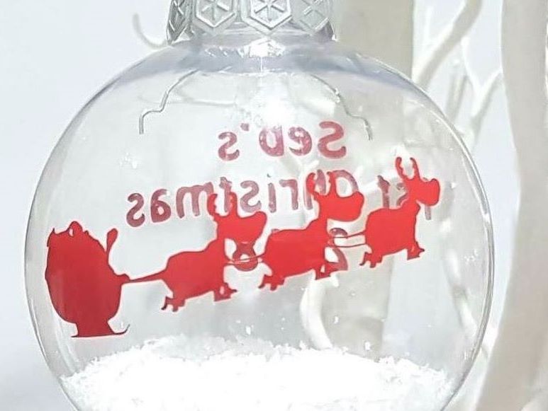 Personalised 1st Christmas Bauble