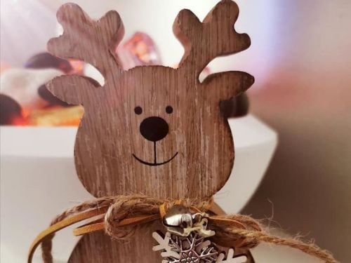 Personalised Reindeer Christmas Decoration