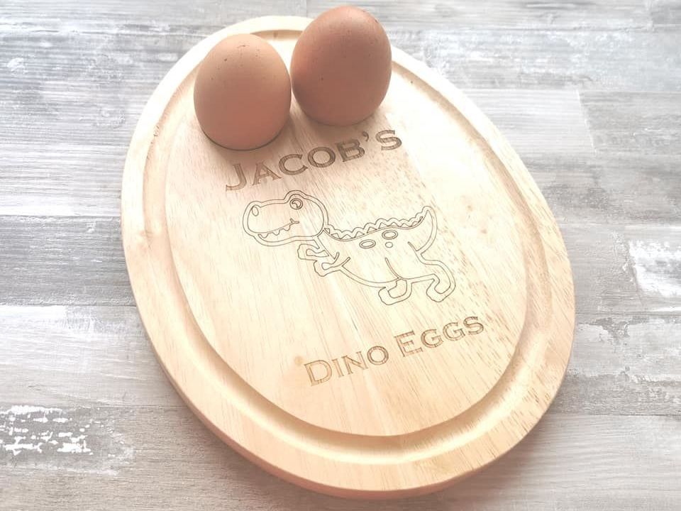 Personalised Dinosaur Egg Board