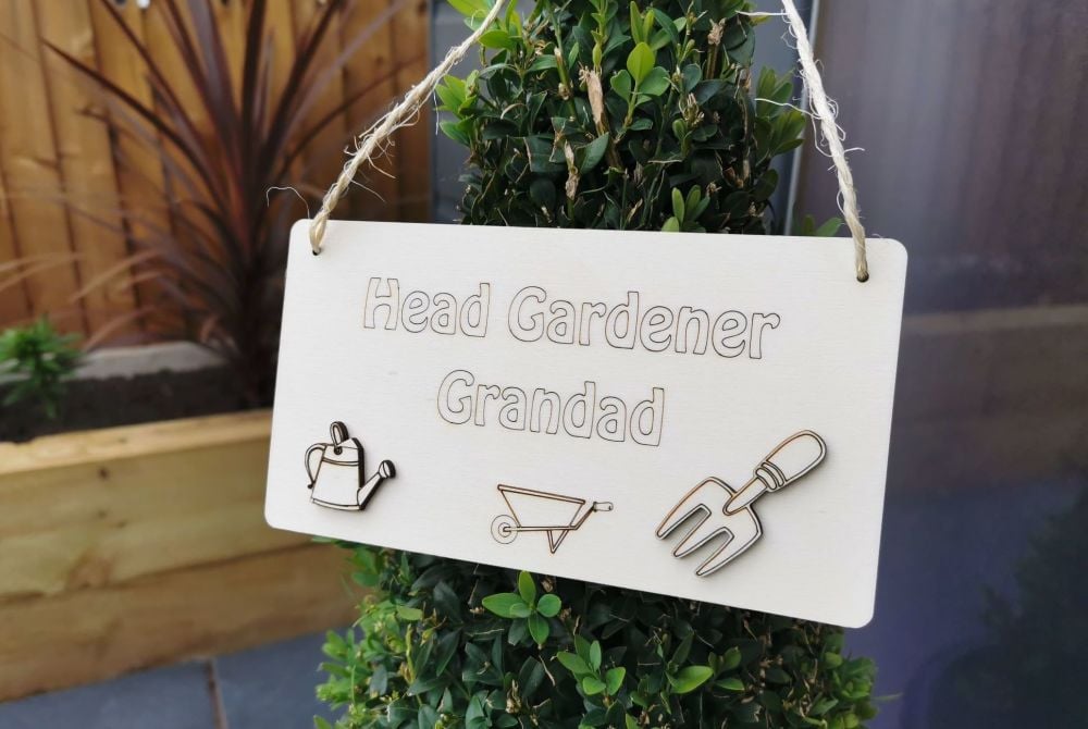 Personalised Hanging Garden Sign