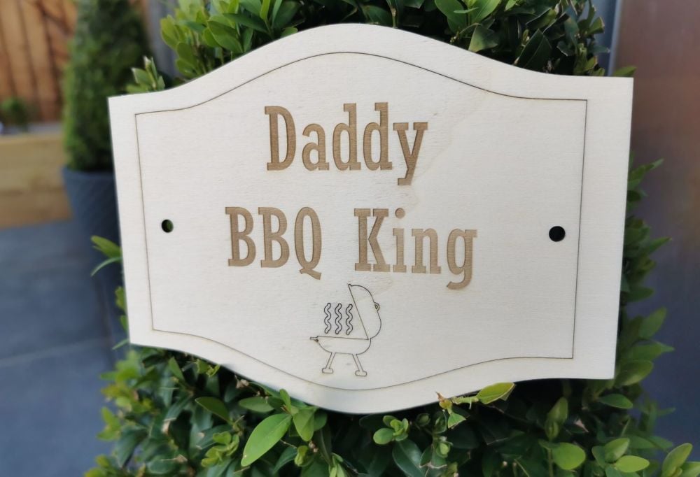 Personalised BBQ King Sign