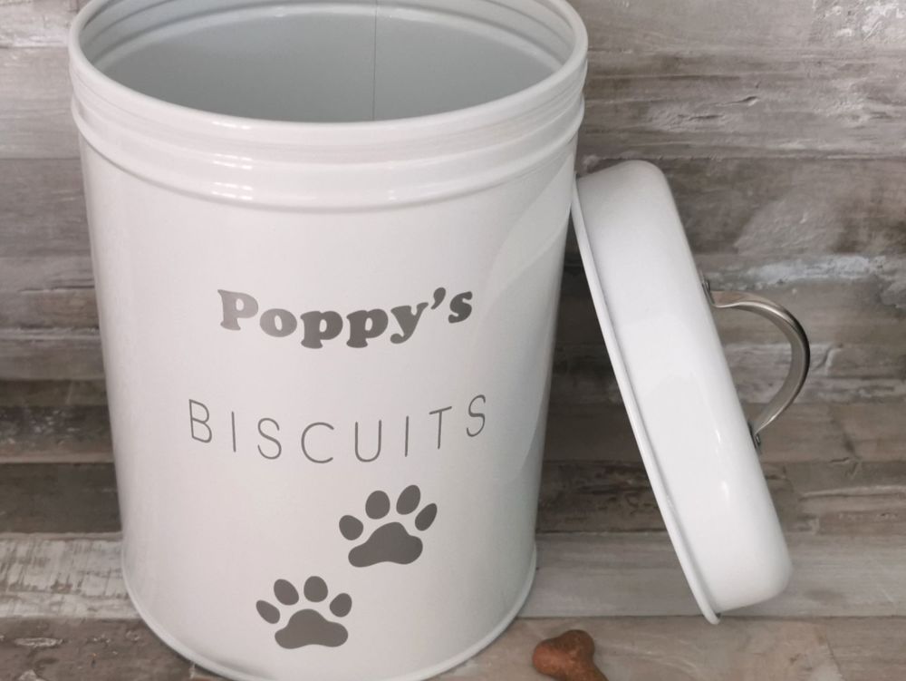 Large Personalised Pet Biscuit Tin