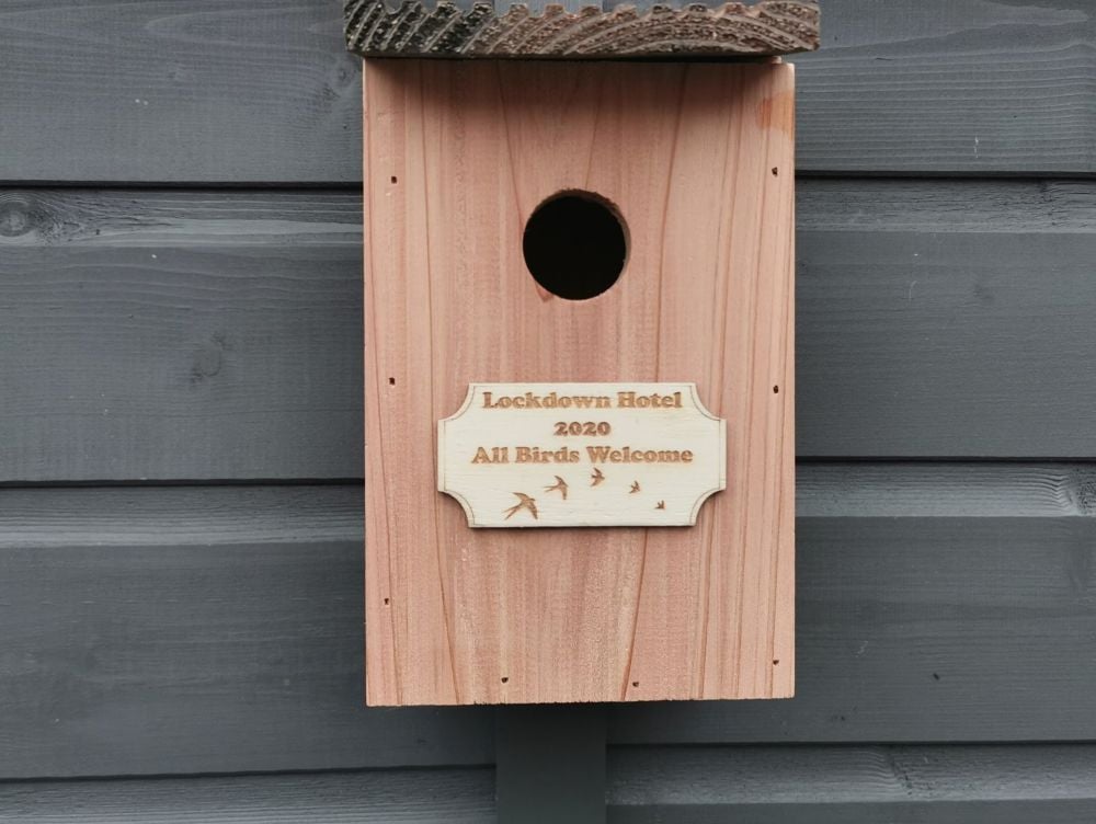 Personalised Bird Nesting Box