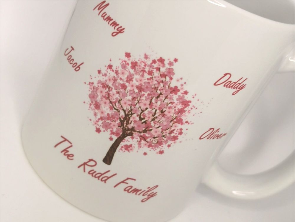 Personalised Family Tree Cup
