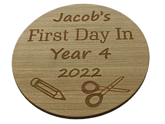 Personalised First Day Of School Disc