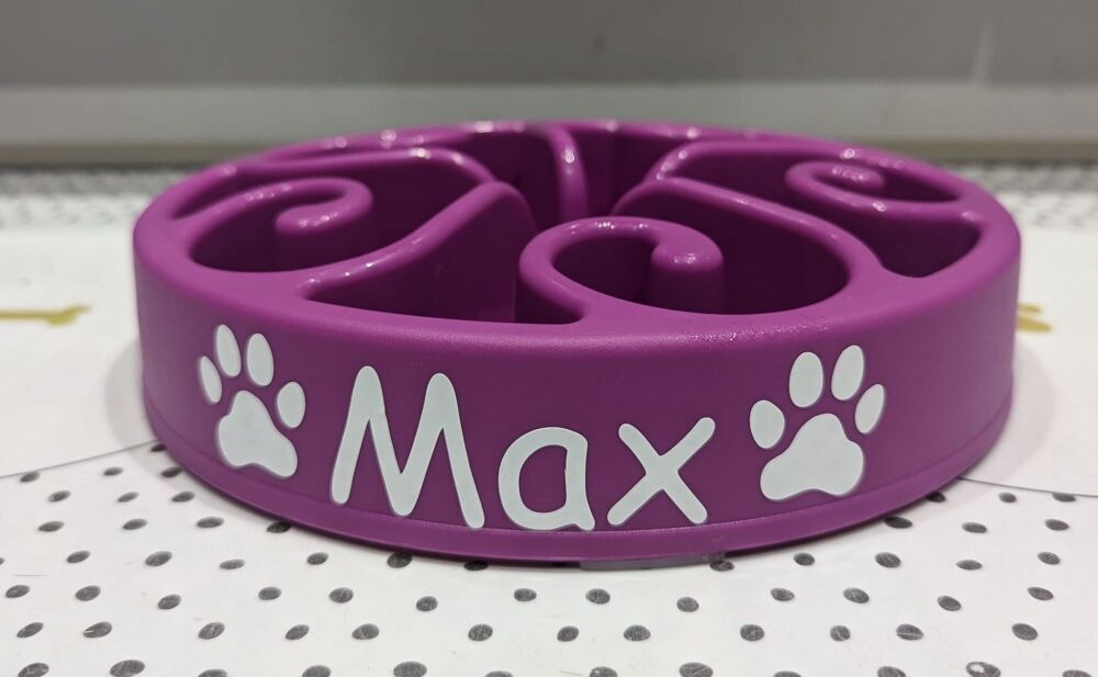 Personalised Slow Feeder Dog Bowl