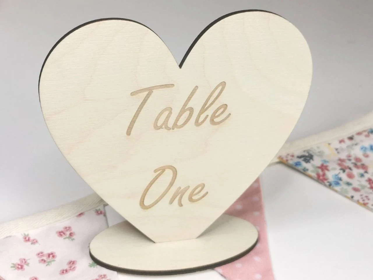Freestanding Rustic Table Number