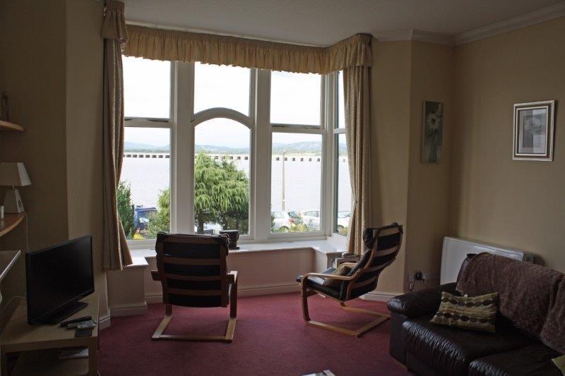 living room estuary view