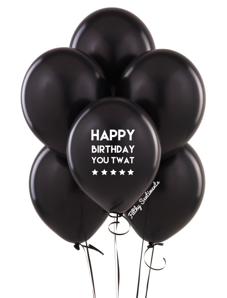 Happy birthday twat balloons (Pack of 5) - C00023