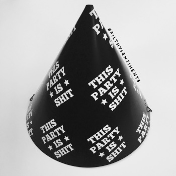 This party is shit party hats (pack of 8)