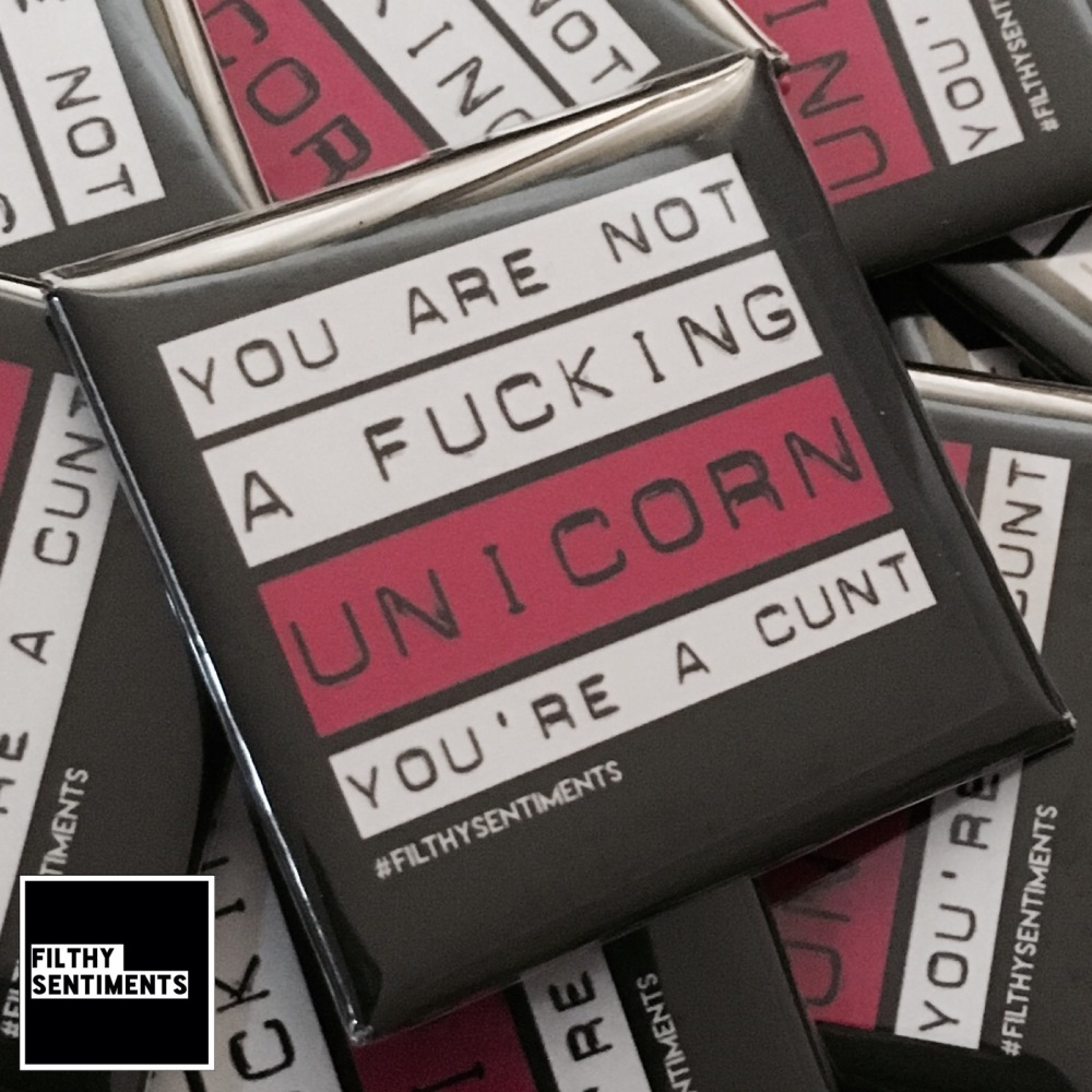 Large Square Unicorn badge